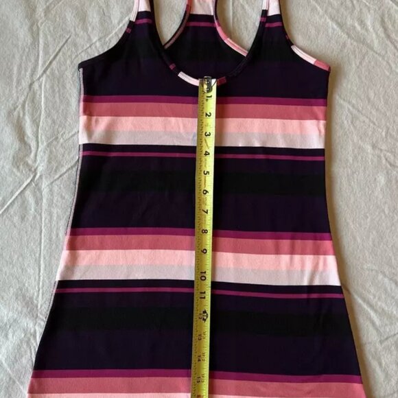 lululemon women's purple and pink striped racerback Tank top small - Picture 4 of 6